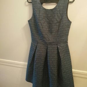Blue printed dress